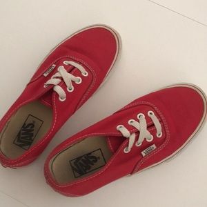 Red Vans Sneakers